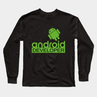 Android developer logo programmer Long Sleeve T-Shirt